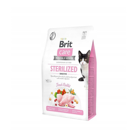 BRIT CARE cat grain-free sterilized sensitive 400g sucha karma dla kota