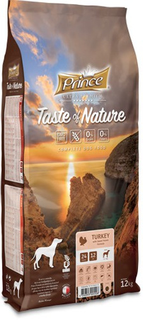 Prince Taste of Nature - karma sucha dla psów dorosłych i szczeniąt ras małych z indykiem z batatami 12 kg