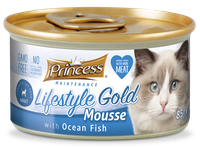 Princess Gold Mousse Okoń 85gr mokra karma dla kota z okoniem w formie musu