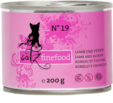 Catz finefood No.19 jagnięcina & konina 200g mokra karma dla kota