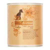 Dogz finefood No8 Miso indyk i koza 800g Hipoalergiczna mokra karma dla psa