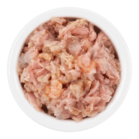 Lucky Lou Extra Food Tuńczyk i krewetki w galaretce, saszetka 70g Pyszna kocia karma