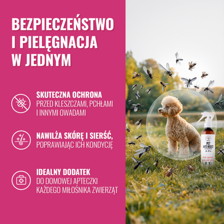 Pets Pet Anti insect 250ml mgiełka przeciw kleszczom dla psów i kotów