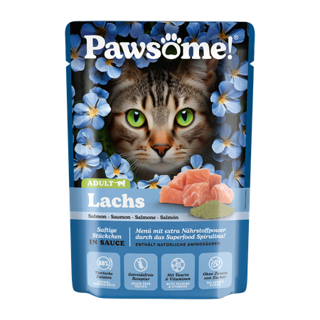 Pawsome  Łosoś 85g saszetka dla kota 88% mięsa