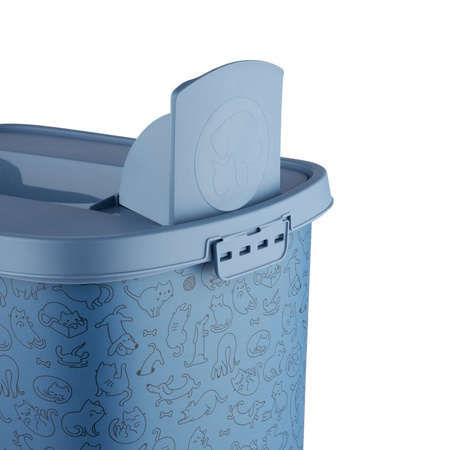 Rotho Pojemnik  na karmę CODY 25 l Cat & Dog  błękitny
