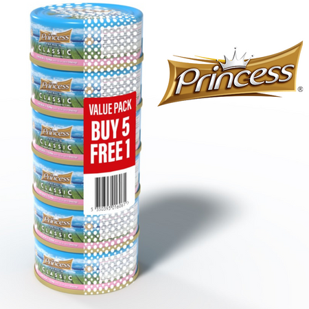 5+1 PROMO Princess 170 gr  Kurczak Tuńczyk Krewetki 