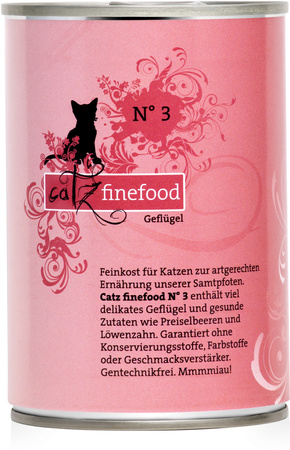 Catz finefood No.3 drób 400g mokra karma dla kota