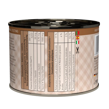 Catz Finefood Ragout No 609 - wieprzowina z cielęciną z batatami i cukinią  180g mokra karma dla kota