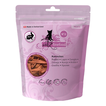 Catz finefood Meatz N° 11 Królik 45g przysmak dla kota 100% suszone mięso