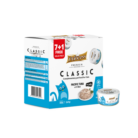 Princess Classic 70g Tuńczyk Pacyficzny 7+1 mokra karma dla kota w galaretce 