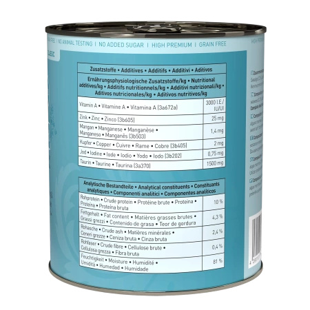 Catz finefood No.13 śledź & krab 800g karma dla kota