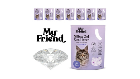 My Friend My Friend żwirek Silica Lavender 3,8lPakiet x8