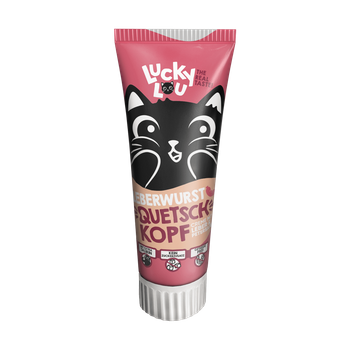 Lucky Lou Squeeze Head Adult koci przysmak z wątróbką i pietruszką 75g