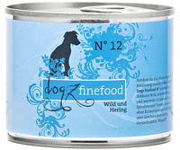 Dogz finefood No.12 dziczyzna & śledź 200g mokra karma dla psa jedzenie dla alergika 
