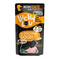 Lucky Lou SuperMono Mięso z Kaczki 125g Saszetka dla kota Monobiałkowa