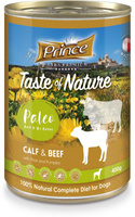 Prince Premium Cielęcina Wołowina Gruszka 400g karma mokra dla psa
