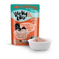 Lucky Lou Extra Food Tuńczyk i Łosoś w bulionie 70 g Jedzenie dla kota