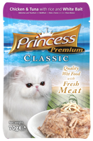 Princess Premium Kurczak Tuńczyk Szprot 70g mokra karma dla kota