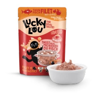 Lucky Lou Extra Food Tuńczyk z jabłkiem w bulionie saszetka 70g dla kota