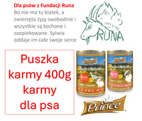 Dla potrzebujących psów mokra karma 400g Prince