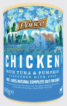 Prince Premium Classic Tuńczyk Kurczak Wodorosty 400 g mokra karma dla psa