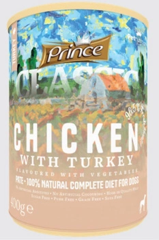 Prince Premium Classic Indyk Kurczak Warzywa 400 g mokra karma dla psa