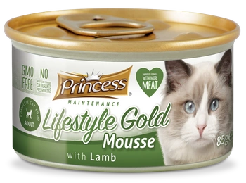 Princess Gold Mousse Jagnięcina 85gr dla kotów sterylizowanych