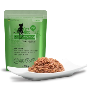 Catz finefood No.23 wołowina & kaczka 85g mokra karma dla kota