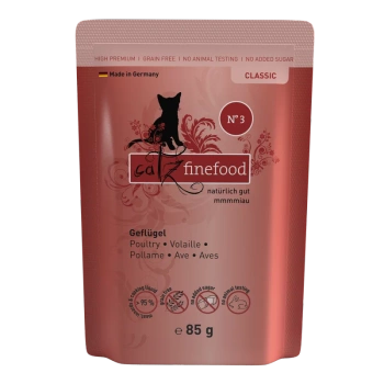 Catz finefood No.3 drób 85g mokra karma dla kota