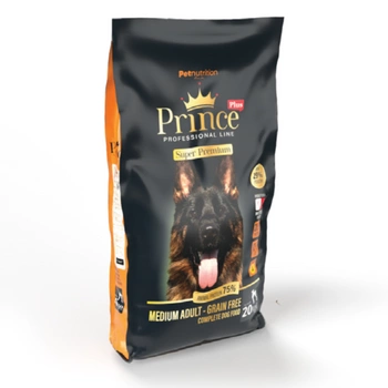 Prince Plus Premium Grain-Free Bezzbożowa Karma dla Psów Średnich 20kg