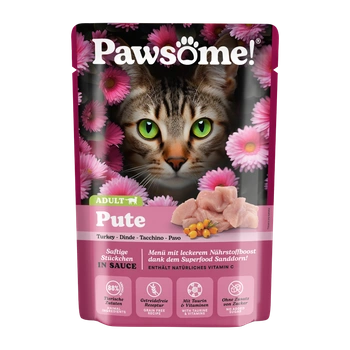 Pawsome Indyk 85g saszetka dla kota 88% mięsa