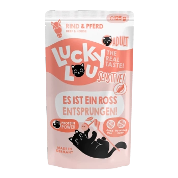 Lucky Lou Lifestage Sensitive Wołowina i Konia 125g