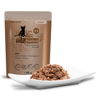 Catz finefood No.9 dziczyzna 85g mokra karma dla kota
