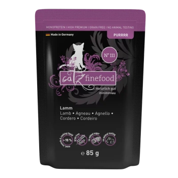 Catz finefood Purrrr No. 111 jagnięcina 85g mokra karma dla kota