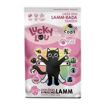 Lucky Lou karma sucha Light drób i jagnięcina 750g dla kotów sterylizowanych