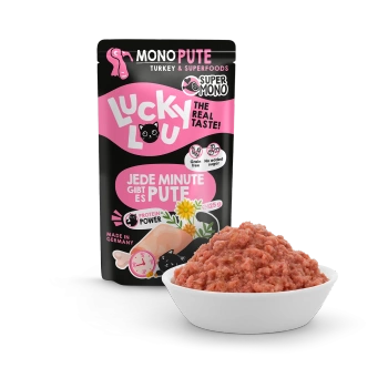 Lucky Lou SuperMono Indyk 125g monobiałkowa karma dla kotów alergików i wrażliwych