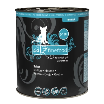 Catz finefood Purrrr No. 113 baranina 800g mokra karma dla kota