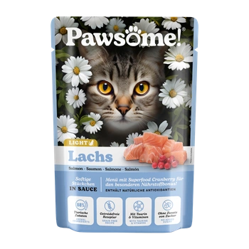 Pawsome light Łosoś 85g saszetka dla kota