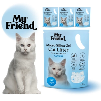 My Friend Micro Silica Żwirek Silikonowy Dla Kota PROM 4 sztuki x 3,8L