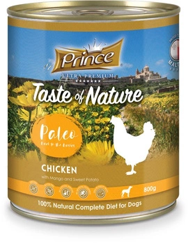 Prince Paleo Kurczak Mango 800g 100% mięsna mokra karma dla psa