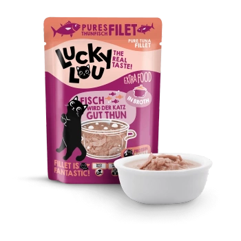 Lucky Lou Filet z tuńczyka w bulionie Extra Food w saszetce 70g dla kota