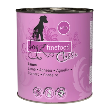 Dogz finefood N ° 10 – jagnięcina 800g mokra karma dla psa