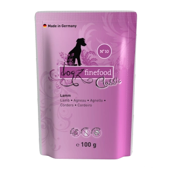 Dogz finefood No.10 jagnięcina 100g mokra karma dla psa 100% Hipoalergiczna