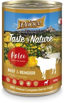 Prince Premium Wołowina Papaja Marchewka 400 g mokra karma dla psa z wołowiną i papają