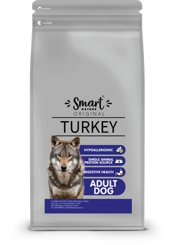 Smart Nature Original Dog Single ProteinTurkey12kg karma dla psów o wrażliwym układzie pokarmowym, indyk z algami, monoproteinowa