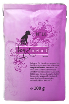 Dogz finefood No.10 jagnięcina 100g mokra karma dla psa