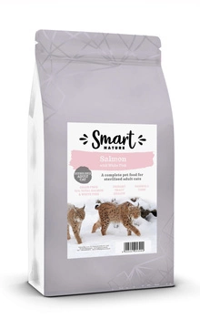 Smart Nature Cat Skin Coat 70% Fish 1,5kg  Bez zbóż 70% łososia i białych ryb, piękna sierść i skóra, koty sterylizowane