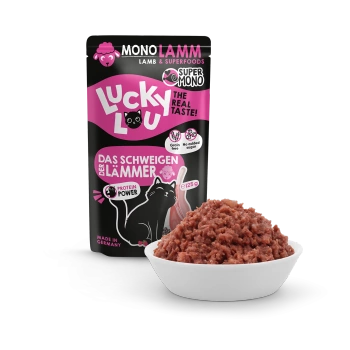 Lucky Lou SuperMono Jagnięcina 125g monobiałkowa karma dla kotów alergików Hipoalergiczna