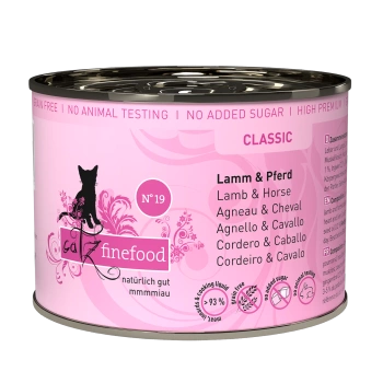 Catz finefood No.19 jagnięcina & konina 200g mokra karma dla kota