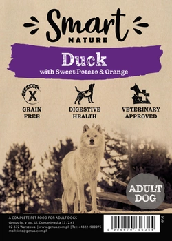 Smart Nature Holistic Duck Medium 6 kg sucha karrma dla psa z mięsa kaczki
